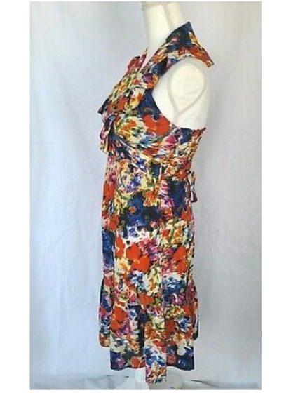 Anthropologie Postella Watercolor Floral Silk Dres - Picture 3 of 5